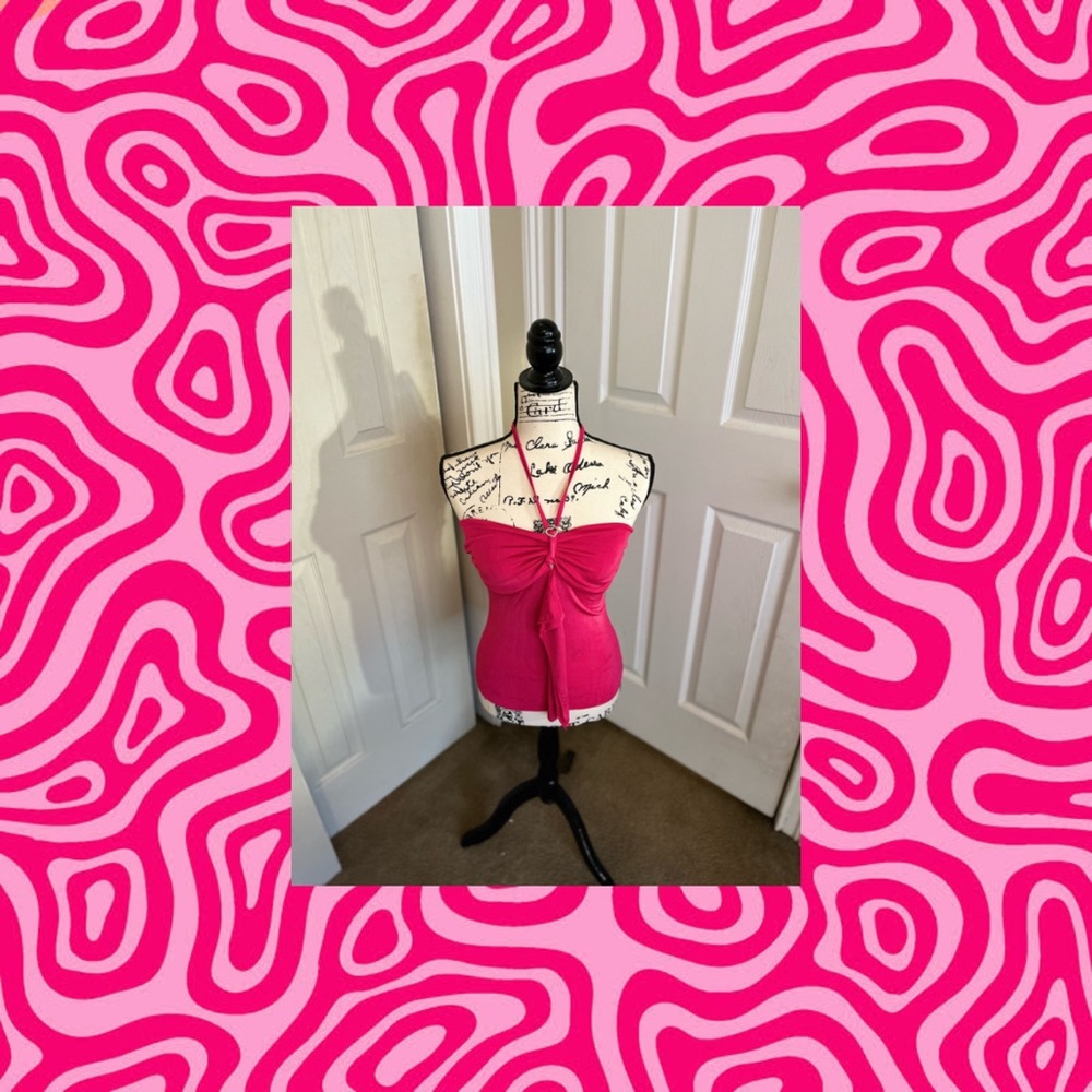 Pink y2k Halter Top